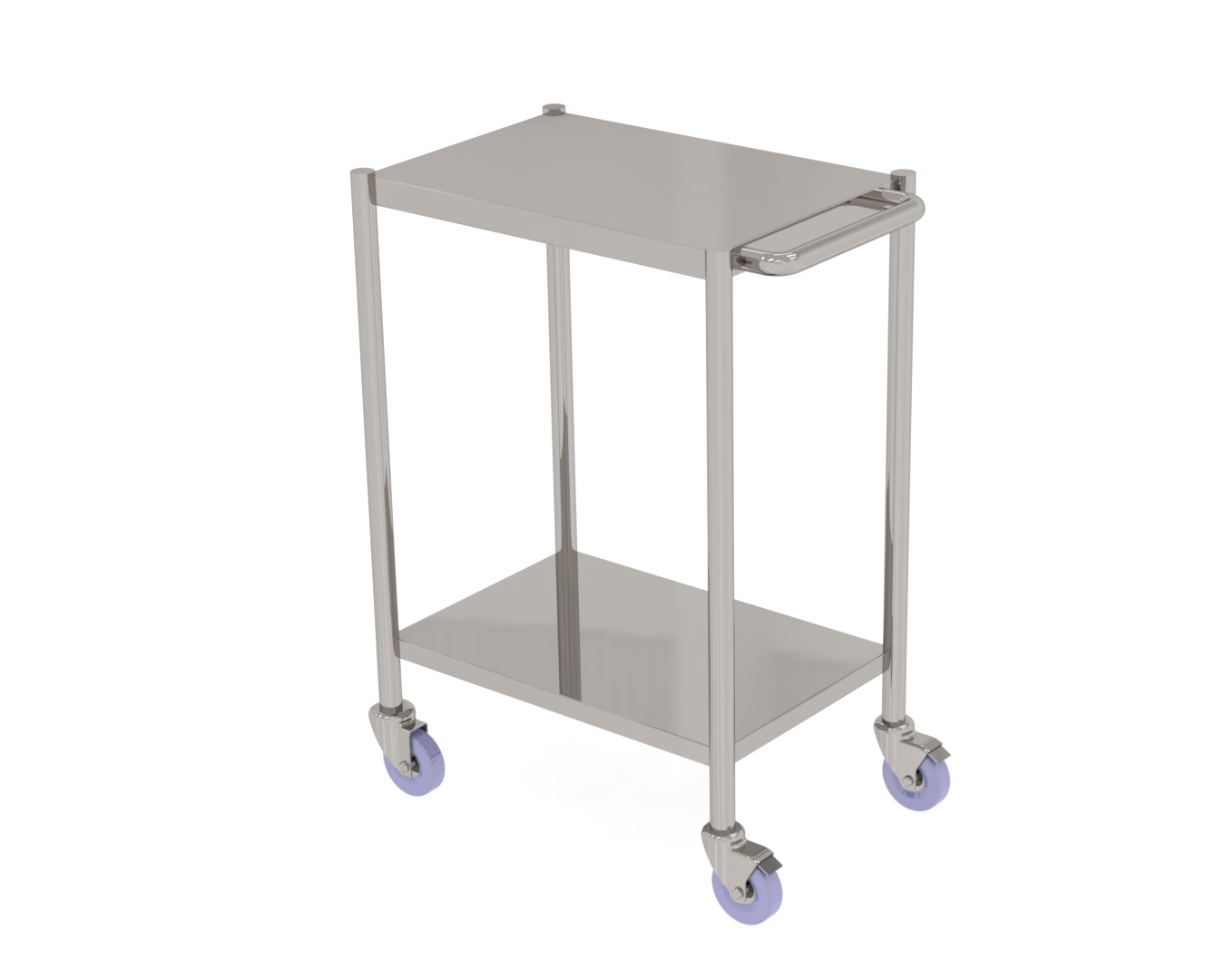 Cleanroom Trolley without Profile Edge, 2 Floors - Cleanroom Equipment